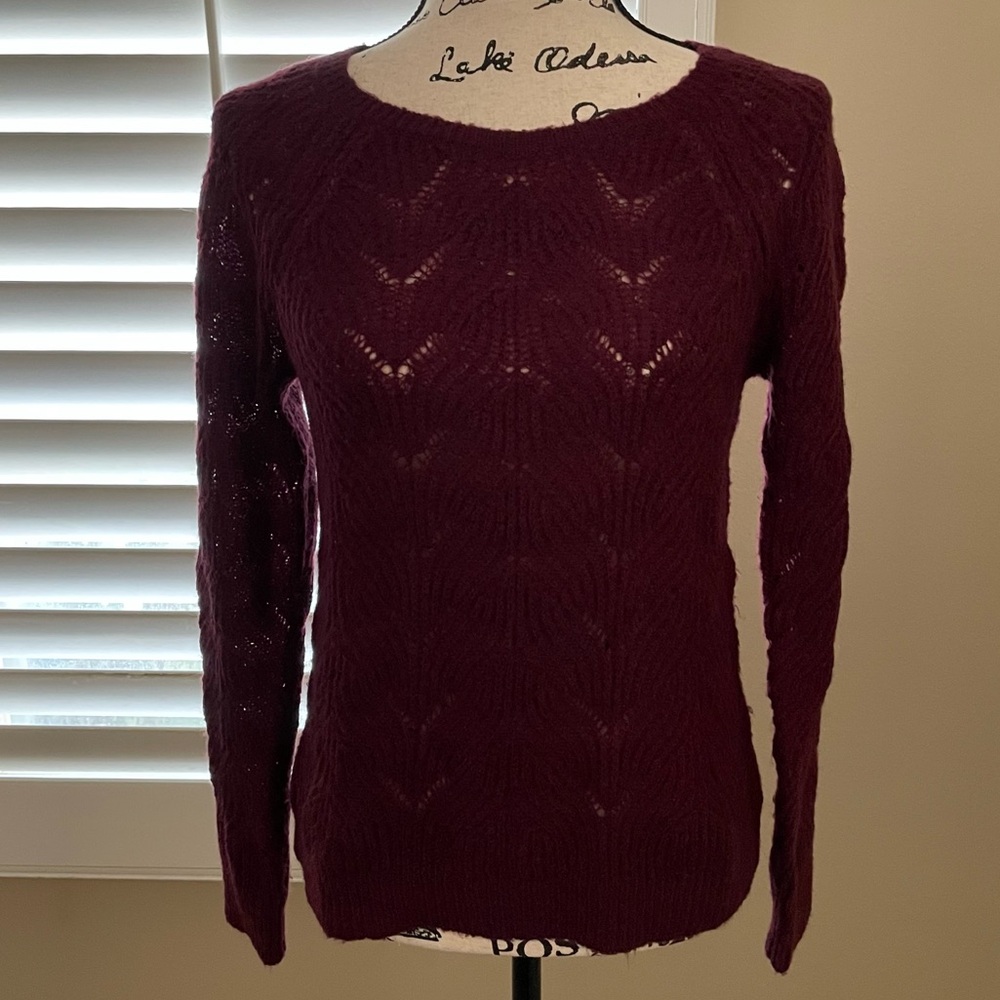 Ann Taylor Loft Women's Burgundy Sweater